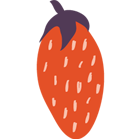 Illustration fraise rouge